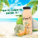 ALPHA 8 Fruit Juice Infused with Nata de Coco - Natural Energizer & Immunity Booster, Healthy Juice, High Fiber, Real Natural Taste Juice(Pack of 12,Muskmelon)