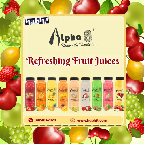 ALPHA 8 Natural Energizer & Immunity Booster, Healthy Juice, High Fiber, Real Natural Taste Juice (Mix (Combo), Pack of 24)